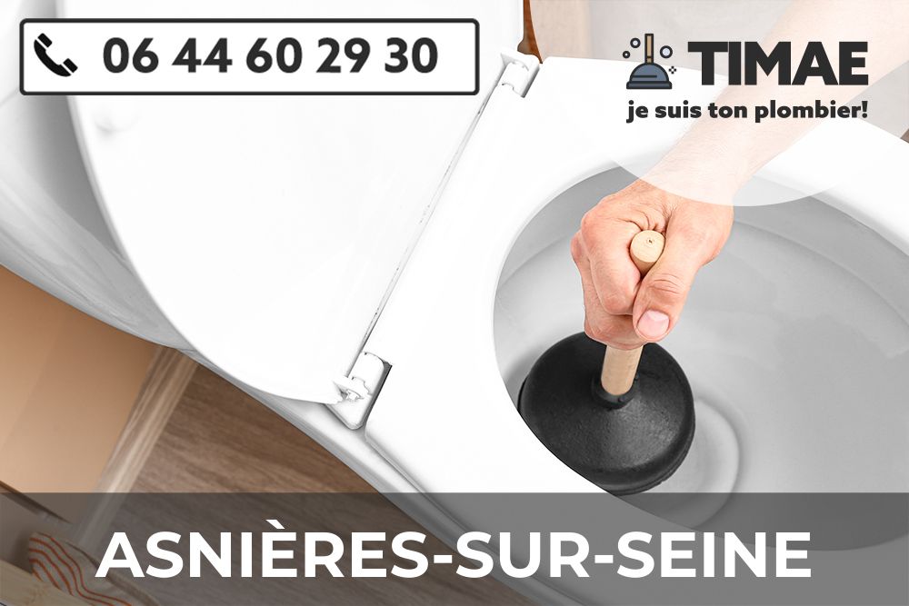 Debouchage WC Asnieres sur Seine
